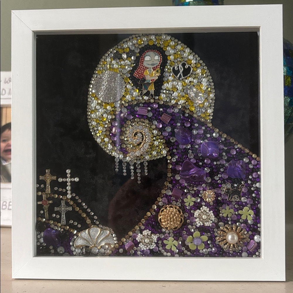 Upcycled Nightmare Before Christmas Sally Jewelry Collage